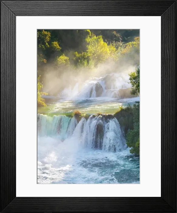Framed Print : Krka waterfalls, Krka National Park, Croatia, Europe Framed Print : Krka waterfalls, Krka National Park, Croatia, Europe