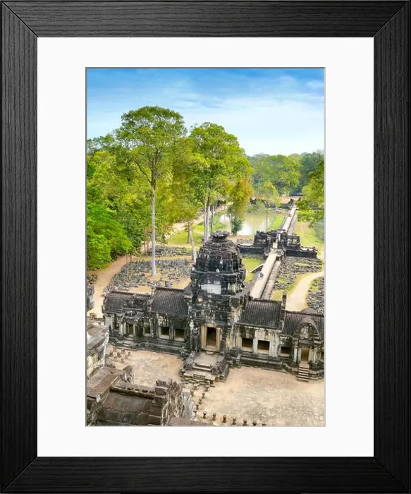Framed Print : View from top of Baphuon Temple, Angkor Thom, Cambodia, Asia Framed Print : View from top of Baphuon Temple, Angkor Thom, Cambodia, Asia