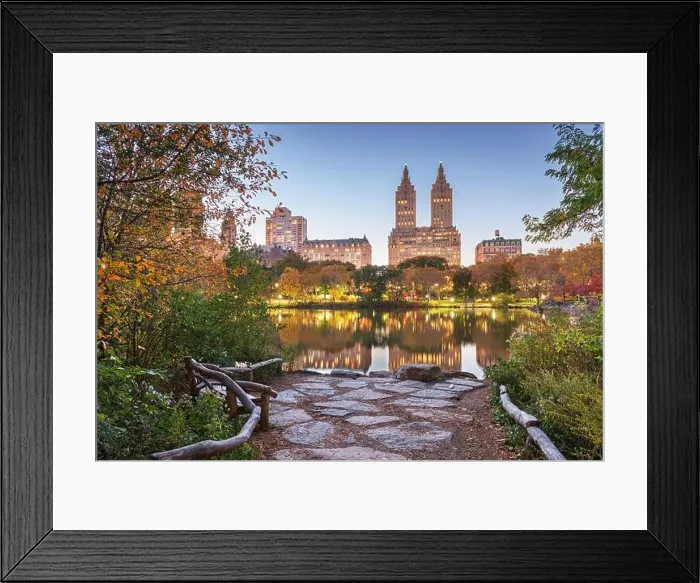 Framed Print : Central Park during autumn in New York City Framed Print : Central Park during autumn in New York City