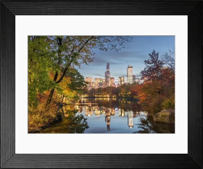 Framed Print : Central Park during autumn in New York City Framed Print : Central Park during autumn in New York City