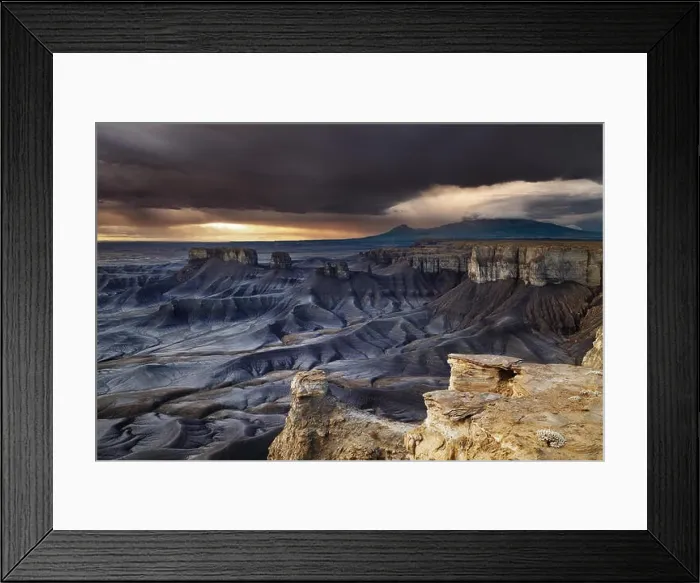 Framed Print : Moonscape Overlook at sunrise in Utah desert, USA Framed Print : Moonscape Overlook at sunrise in Utah desert, USA