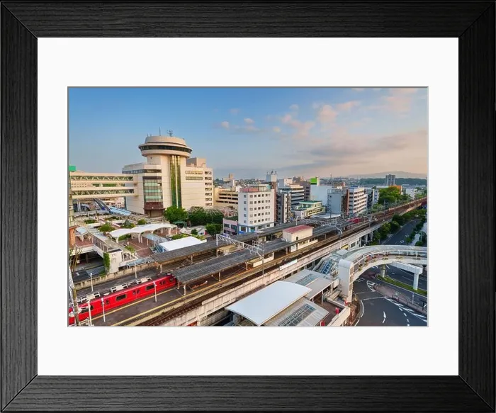 Framed Print : Toyota City, Aichi, Japan cityscape at dawn Framed Print : Toyota City, Aichi, Japan cityscape at dawn