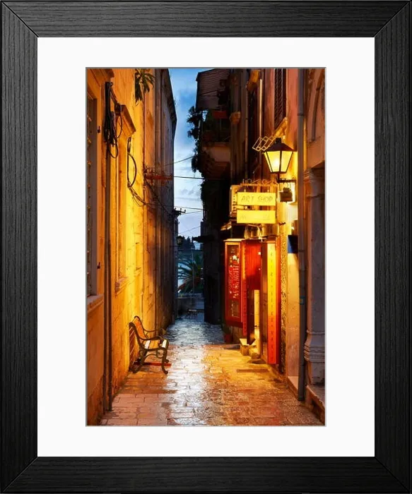 Framed Print : Korcula Island, Dalmatia, Croatia, Europe