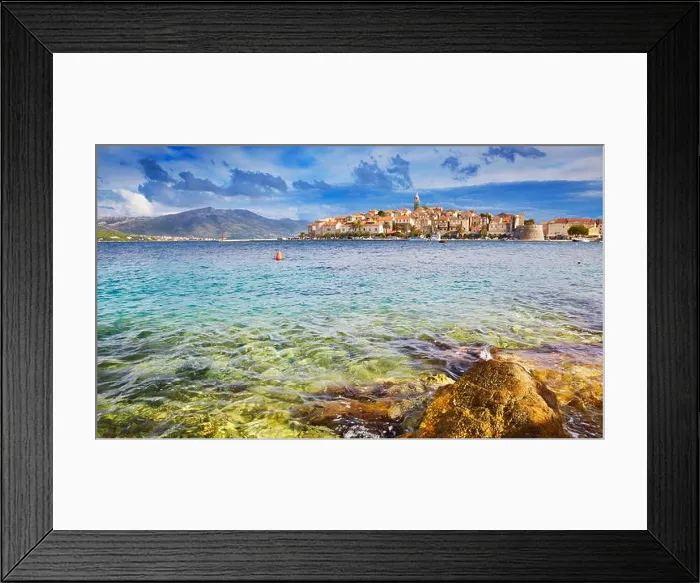 Framed Print : Korcula Island, Dalmatia, Croatia, Europe Framed Print : Korcula Island, Dalmatia, Croatia, Europe