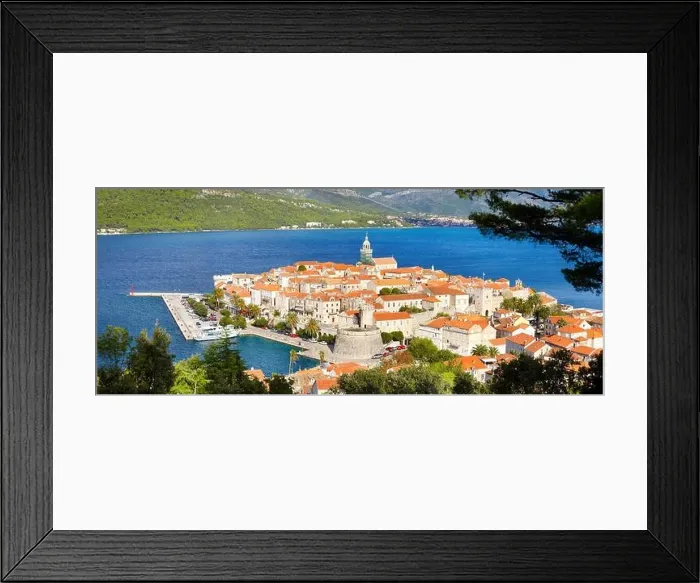 Framed Print : Korcula Island, Dalmatia, Croatia, Europe Framed Print : Korcula Island, Dalmatia, Croatia, Europe