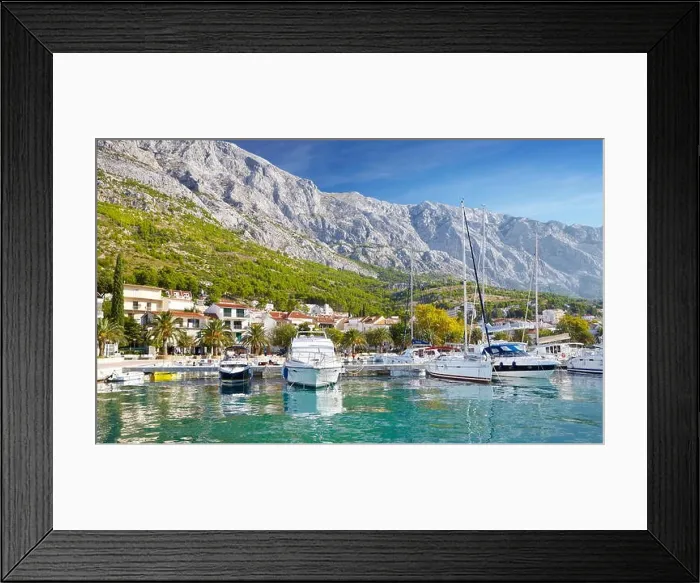 Framed Print : Baska Voda - Makarska Riviera, Croatia Framed Print : Baska Voda - Makarska Riviera, Croatia