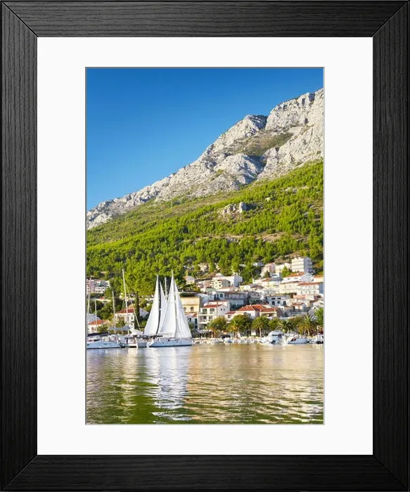 Framed Print : Baska Voda - Makarska Riviera, Croatia Framed Print : Baska Voda - Makarska Riviera, Croatia