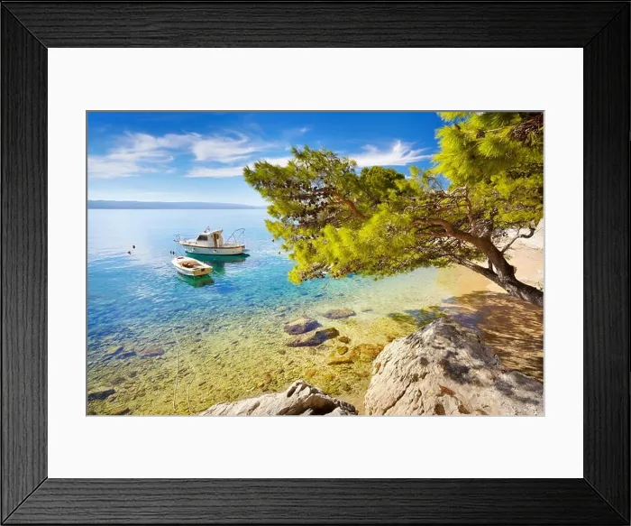 Framed Print : Croatian coast, Makarska Riviera, Croatia Framed Print : Croatian coast, Makarska Riviera, Croatia