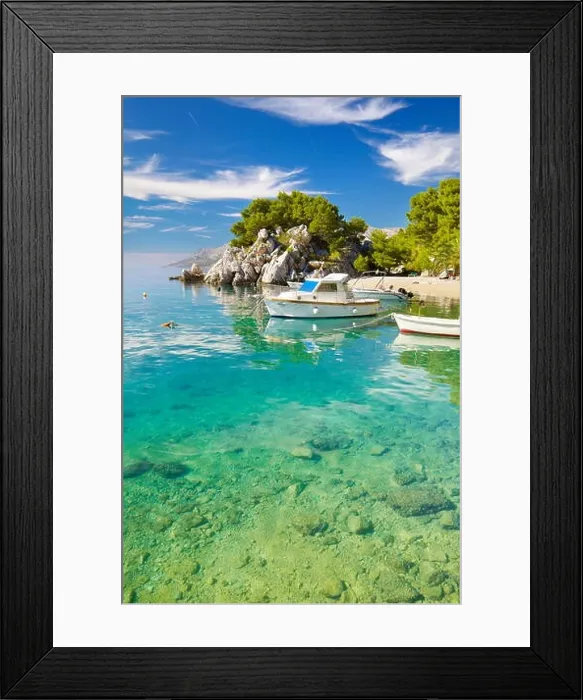 Framed Print : Brela, Makarska Riviera - Croatia Framed Print : Brela, Makarska Riviera - Croatia