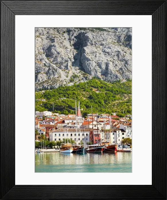 Framed Print : Makarska village, Makarska Riviera - Croatia Framed Print : Makarska village, Makarska Riviera - Croatia