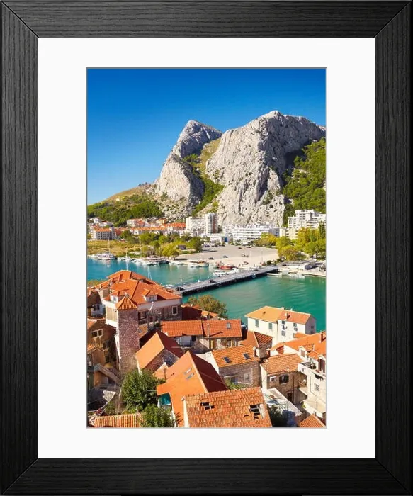 Framed Print : Omis - Makarska Riviera, Croatia Framed Print : Omis - Makarska Riviera, Croatia