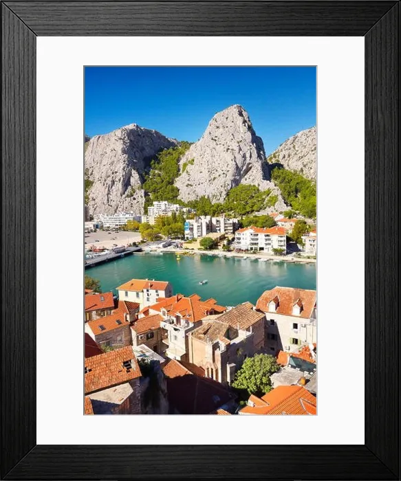 Framed Print : Omis - Makarska Riviera, Croatia Framed Print : Omis - Makarska Riviera, Croatia