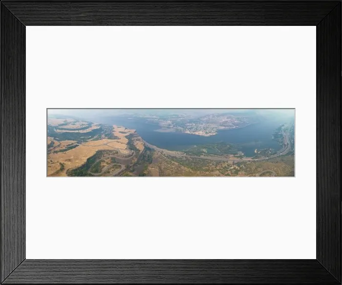 Framed Print : The Columbia River Gorge, a popular recreation region, is a federally protected scenic area forming the boundary between Washington and Oregon Framed Print : The Columbia River Gorge, a popular recreation region, is a federally protected scenic area forming the boundary between Washington and Oregon