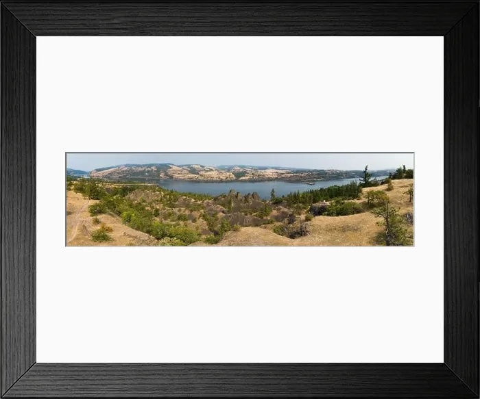 Framed Print : The Columbia River Gorge, a popular recreation region, is a federally protected scenic area forming the boundary between Washington and Oregon Framed Print : The Columbia River Gorge, a popular recreation region, is a federally protected scenic area forming the boundary between Washington and Oregon