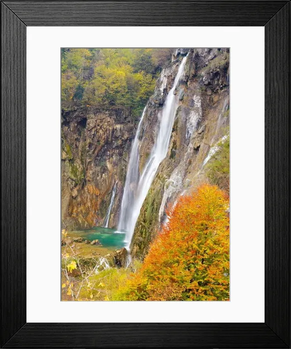 Framed Print : The Big Waterfall, Veliki slap, Plitvice Lakes National Park, Croatia, UNESCO Framed Print : The Big Waterfall, Veliki slap, Plitvice Lakes National Park, Croatia, UNESCO