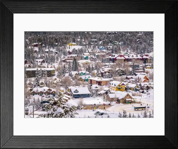Framed Print : Breckenridge, Colorado, USA town skyline in winter at dawn Framed Print : Breckenridge, Colorado, USA town skyline in winter at dawn