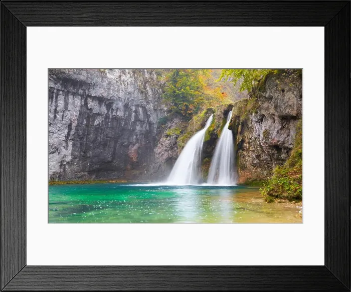 Framed Print : Waterfall at Plitvice Lakes National Park, Croatia, UNESCO Framed Print : Waterfall at Plitvice Lakes National Park, Croatia, UNESCO
