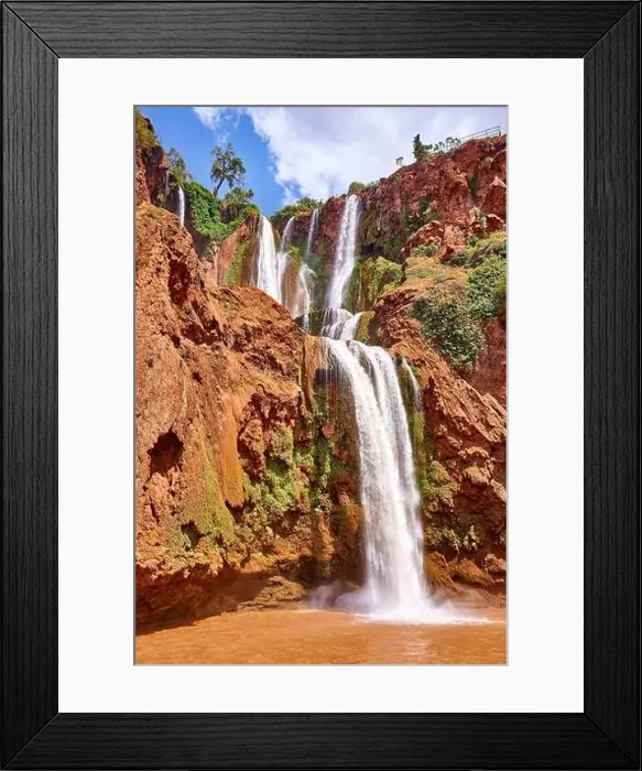 Framed Print : Ouzoud Waterfalls, Beni Mellal, Morocco, Africa Framed Print : Ouzoud Waterfalls, Beni Mellal, Morocco, Africa