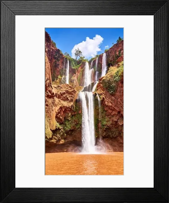 Framed Print : Ouzoud Waterfalls, Beni Mellal, Morocco, Africa Framed Print : Ouzoud Waterfalls, Beni Mellal, Morocco, Africa