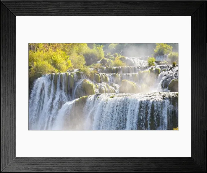 Framed Print : Krka waterfalls, Krka National Park, Croatia, Europe Framed Print : Krka waterfalls, Krka National Park, Croatia, Europe