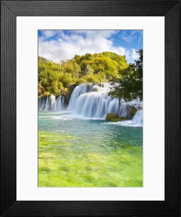 Framed Print : Krka waterfalls, Krka National Park, Croatia, Europe Framed Print : Krka waterfalls, Krka National Park, Croatia, Europe