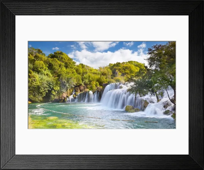 Framed Print : Krka waterfalls, Krka National Park, Croatia, Europe Framed Print : Krka waterfalls, Krka National Park, Croatia, Europe