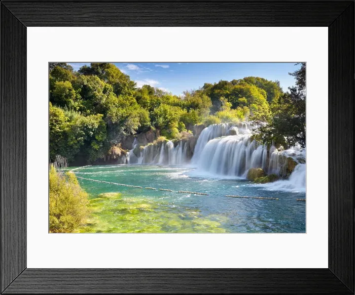 Framed Print : Krka waterfalls, Krka National Park, Croatia, Europe Framed Print : Krka waterfalls, Krka National Park, Croatia, Europe