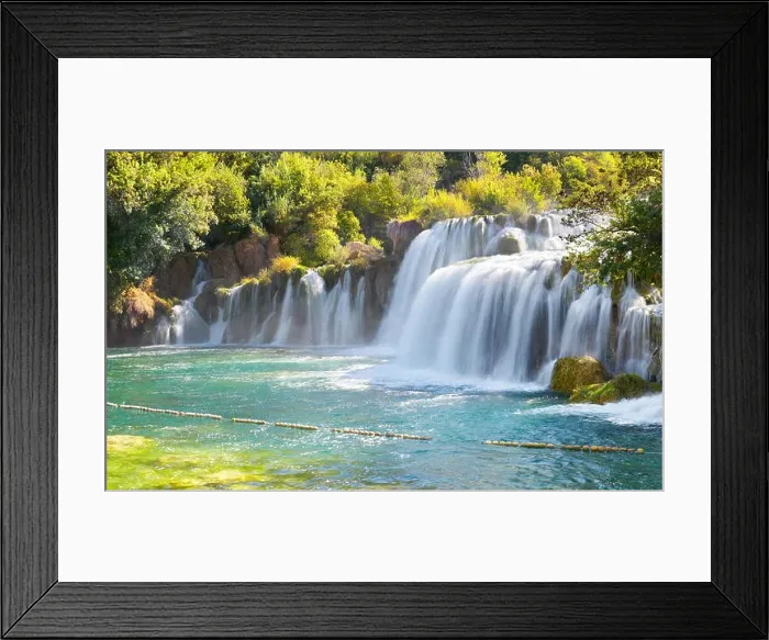 Framed Print : Krka waterfalls, Krka National Park, Croatia, Europe Framed Print : Krka waterfalls, Krka National Park, Croatia, Europe