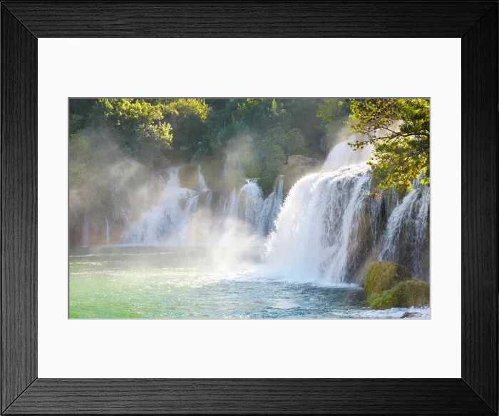 Framed Print : Krka waterfalls, Krka National Park, Croatia, Europe Framed Print : Krka waterfalls, Krka National Park, Croatia, Europe