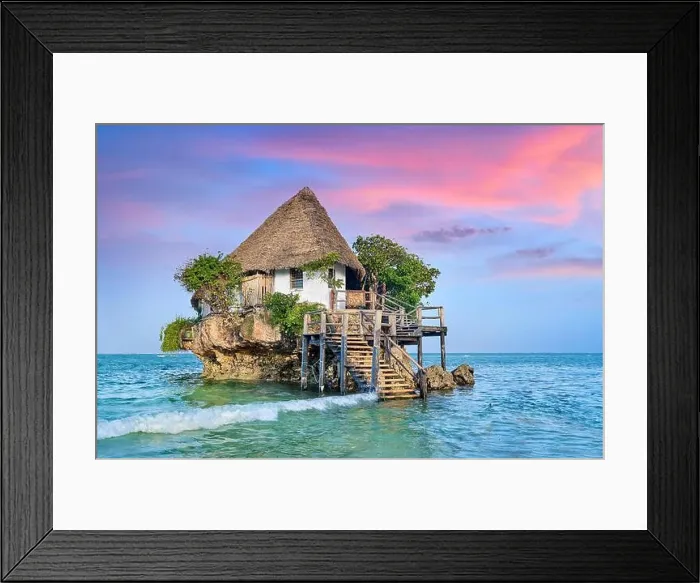 Framed Print : The Rock Restaurant, Pingwe, Michamvi Peninsula, Zanzibar, Tanzania, East Africa Framed Print : The Rock Restaurant, Pingwe, Michamvi Peninsula, Zanzibar, Tanzania, East Africa