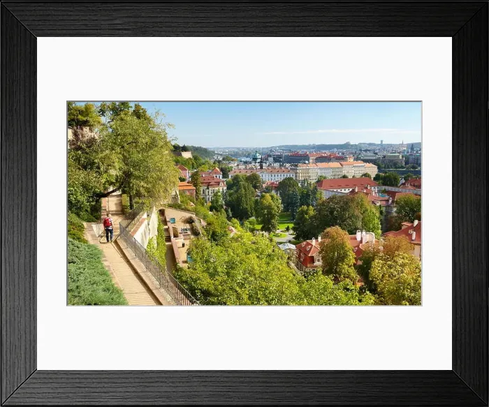 Framed Print : Gardens near Hradcany Castle, Prague, Czech Republic, Europe Framed Print : Gardens near Hradcany Castle, Prague, Czech Republic, Europe