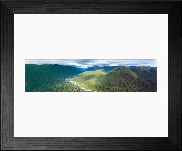 Framed Print : Located on the rugged Olympic Peninsula, the scenic Hoh river flows through one of the largest temperate rainforests in the U.S Framed Print : Located on the rugged Olympic Peninsula, the scenic Hoh river flows through one of the largest temperate rainforests in the U.S