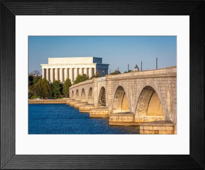 Framed Print : Washington, DC on the Potomac River with Jefferson Memorial Framed Print : Washington, DC on the Potomac River with Jefferson Memorial