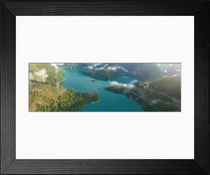 Framed Print : Rugged, forest-covered landscape surrounds Diablo Lake in North Cascades National Park. This mountainous region in Washington is absolutely beautiful Framed Print : Rugged, forest-covered landscape surrounds Diablo Lake in North Cascades National Park. This mountainous region in Washington is absolutely beautiful