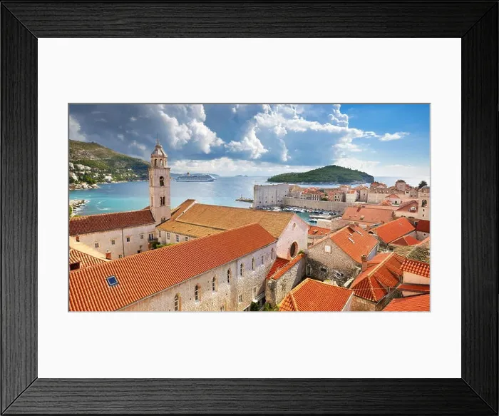 Framed Print : Dubrovnik, Croatia Framed Print : Dubrovnik, Croatia
