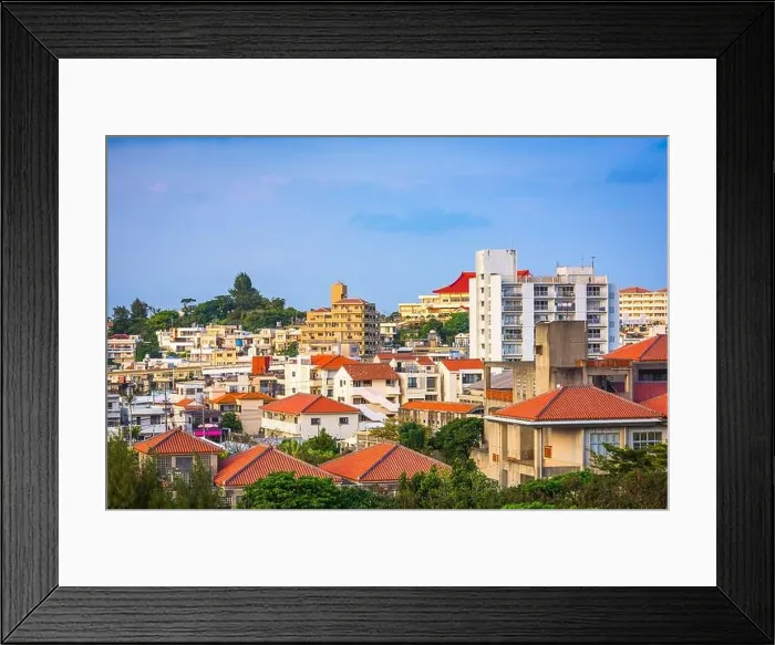 Framed Print : Shuri, Okinawa, Japan cityscape in the day Framed Print : Shuri, Okinawa, Japan cityscape in the day