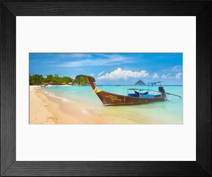Framed Print : Tropical beach, Phi Phi Island, Thailand Framed Print : Tropical beach, Phi Phi Island, Thailand