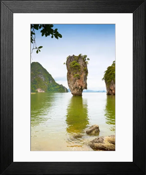 Framed Print : Thailand - James Bond Island, Phang Nga Bay Framed Print : Thailand - James Bond Island, Phang Nga Bay