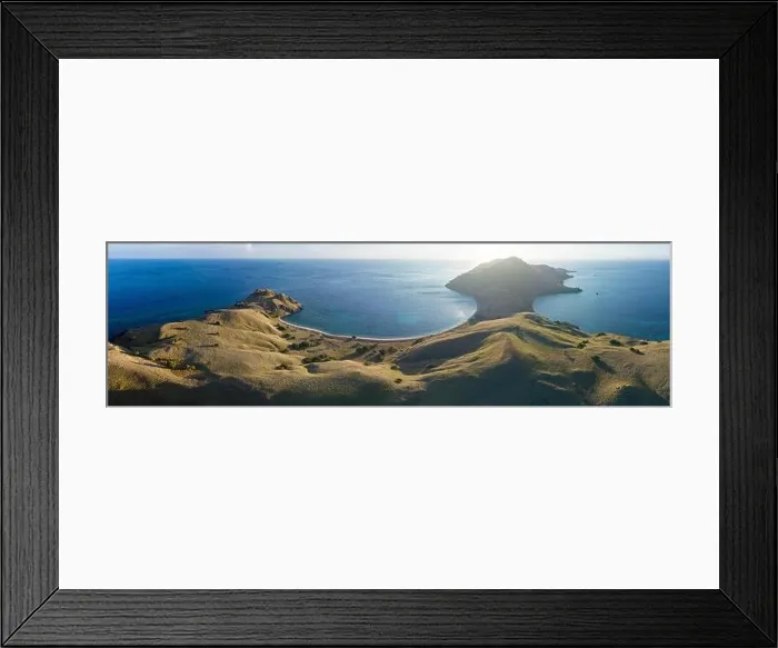 Framed Print : Beautiful coral reefs and idyllic beaches are found on Gili Lau Laut in Komodo National Park, Indonesia. This area has high marine biodiversity