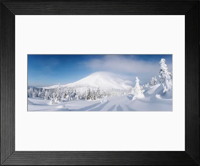 Framed Print : Panorama of fantastic winter landscape with snowy trees. Carpathian mountains, Ukraine, Europe. Christmas holiday concept Framed Print : Panorama of fantastic winter landscape with snowy trees. Carpathian mountains, Ukraine, Europe. Christmas holiday concept