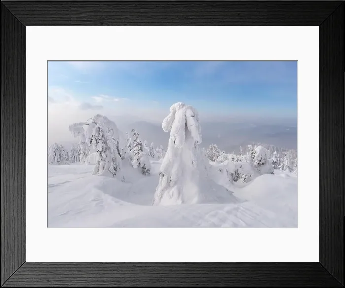 Framed Print : Fantastic winter landscape with snowy trees and blue sky. Carpathian mountains, Ukraine, Europe. Christmas holiday concept Framed Print : Fantastic winter landscape with snowy trees and blue sky. Carpathian mountains, Ukraine, Europe. Christmas holiday concept