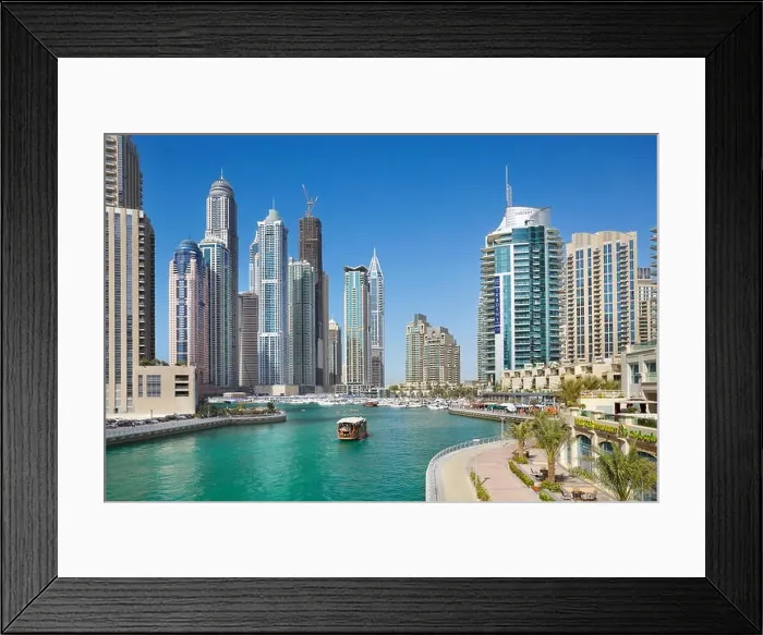 Framed Print : Dubai skyline - Marina, United Arab Emirates Framed Print : Dubai skyline - Marina, United Arab Emirates