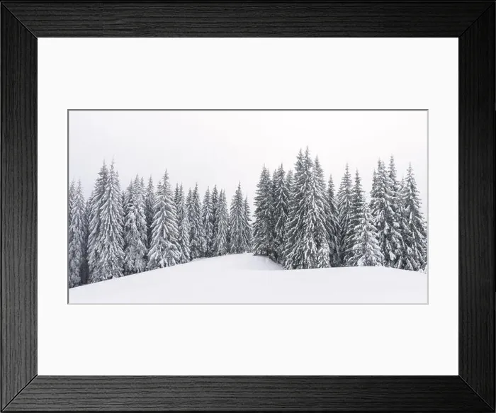 Framed Print : Panorama of fantastic winter landscape with snowy trees and cloudy sky. Carpathian mountains, Ukraine, Europe. Christmas holiday concept Framed Print : Panorama of fantastic winter landscape with snowy trees and cloudy sky. Carpathian mountains, Ukraine, Europe. Christmas holiday concept