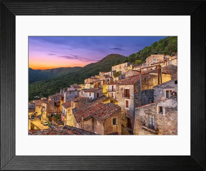 Framed Print : Morano Calabro, Italy at dusk Framed Print : Morano Calabro, Italy at dusk