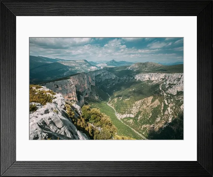 Framed Print : Gorges Du Verdo. Beautiful amazing landscape of the Gorges Du Verdon in south-eastern France. Provence-Alpes-Cote d'Azur Framed Print : Gorges Du Verdo. Beautiful amazing landscape of the Gorges Du Verdon in south-eastern France. Provence-Alpes-Cote d'Azur