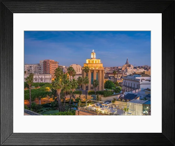 Framed Print : Syracuse, Sicily cityscape view at dawn Framed Print : Syracuse, Sicily cityscape view at dawn