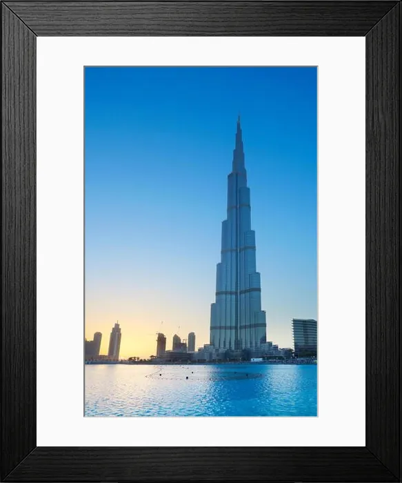 Framed Print : Dubai - Burj Khalifa, the highest building in the world, United Arab Emirates Framed Print : Dubai - Burj Khalifa, the highest building in the world, United Arab Emirates
