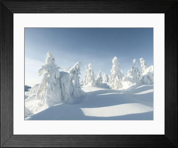 Framed Print : Fantastic winter landscape with snowy trees. Carpathian mountains, Ukraine, Europe. Christmas holiday concept Framed Print : Fantastic winter landscape with snowy trees. Carpathian mountains, Ukraine, Europe. Christmas holiday concept
