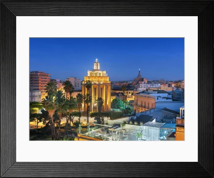 Framed Print : Syracuse, Sicily cityscape view at dawn Framed Print : Syracuse, Sicily cityscape view at dawn