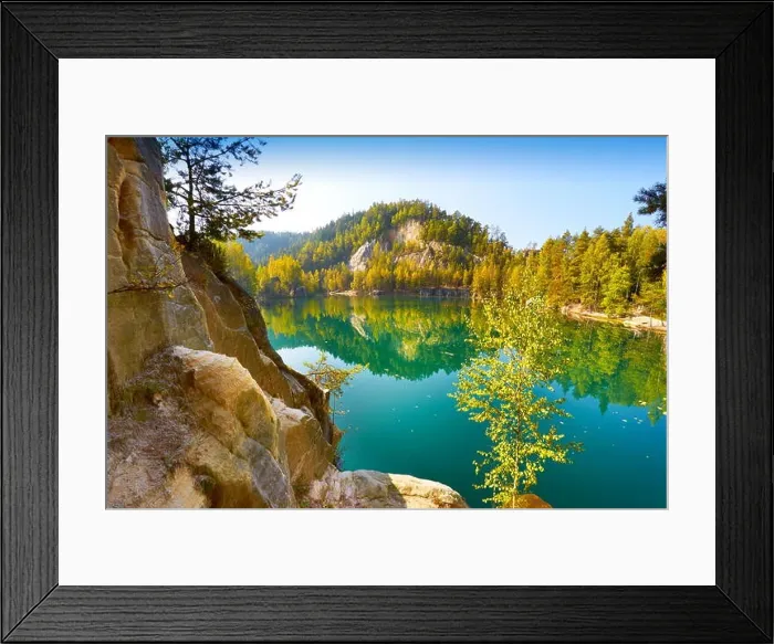 Framed Print : Adrspach Lake, Czech Republic Framed Print : Adrspach Lake, Czech Republic